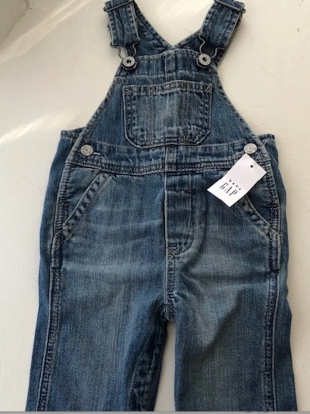 NWT Baby Gap Organic Cotton Denim Overalls 3-6m